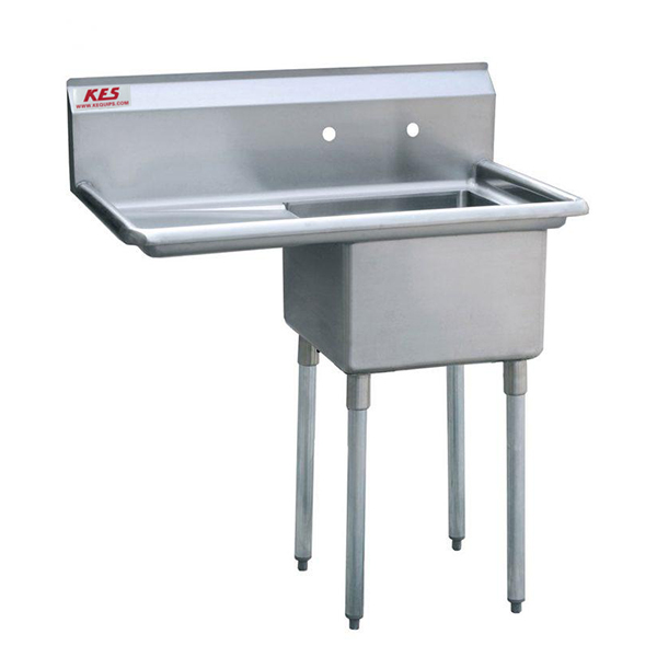 Inox Sink with one right tank