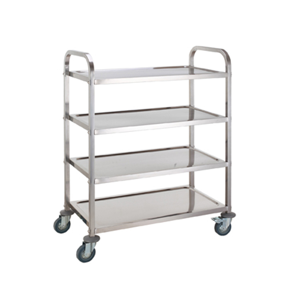 Square tube Hotel trolley 4 layers