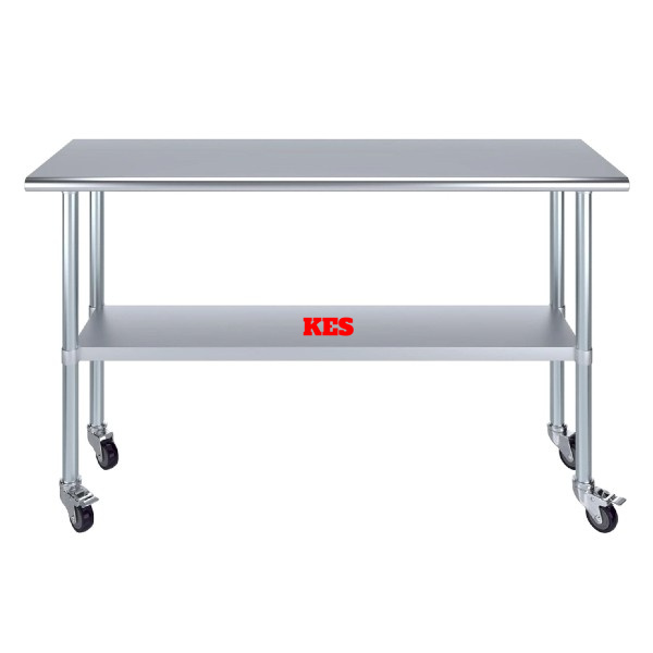 Worktable with wheels